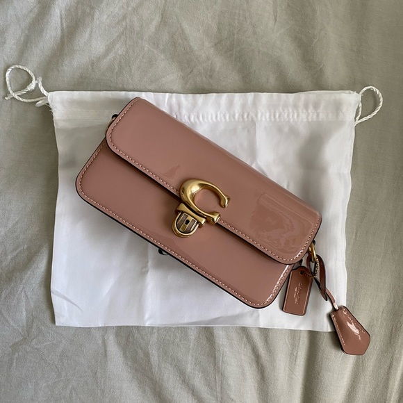 Coach Patent Leather Studio Baguette - Picture 2 of 5